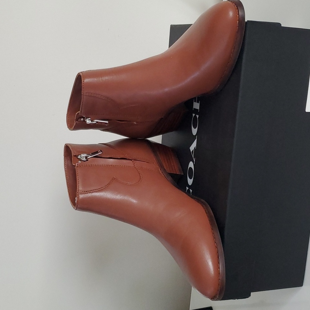 Coach Dannie Leather Ankle Bootie - Picture 9 of 16